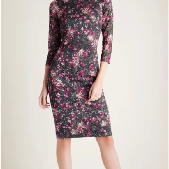 Kensie Multifloral Printed Lace Bodycon Dress - Picture 3 of 5
